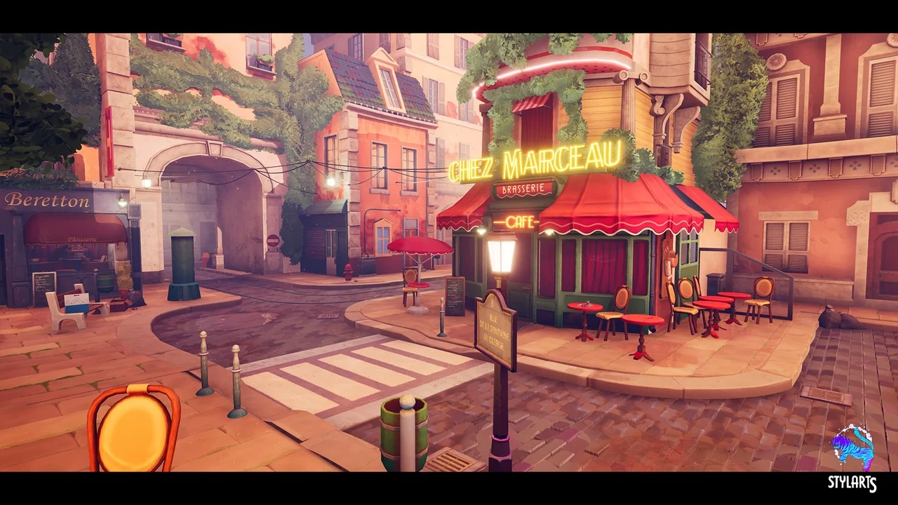 Stylized Paris Street